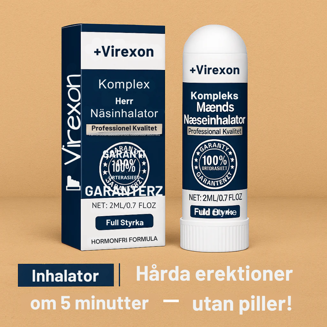 AeroErect™ | Inhalator - Stenhårde erektioner på 5 minutter – utan piller! 1+1 GRATIS!