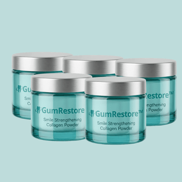 GumRestore™ Kollagenpulver | Hjälper mot tillbakadraget tandkött och dålig lukt innan ditt leende försvinner