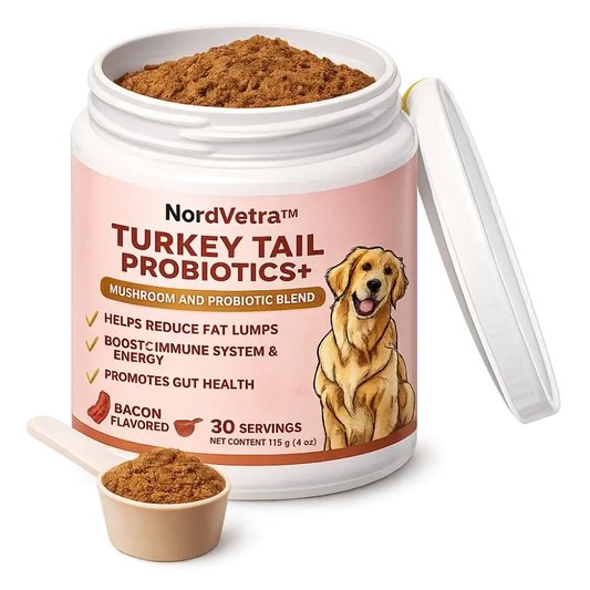 NordVetra™ Probiotika för hundar | Stoppa farliga knölar och hjälp din hund få tillbaka energin på 4 veckor