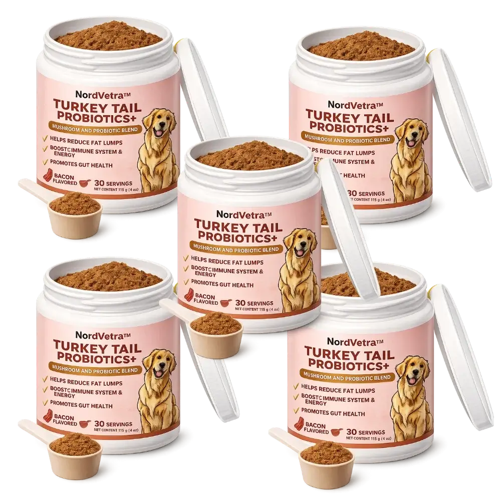 NordVetra™ Probiotika för hundar | Stoppa farliga knölar och hjälp din hund få tillbaka energin på 4 veckor