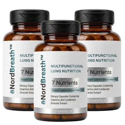 NordBreath™ Kosttillskott för lungorna | Rensa upp till 93 % av skadliga ämnen från dina lungor naturligt på 5 dagar!
