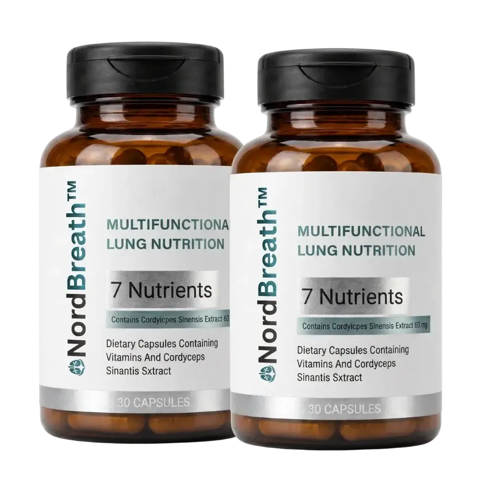 NordBreath™ Kosttillskott för lungorna | Rensa upp till 93 % av skadliga ämnen från dina lungor naturligt på 5 dagar!