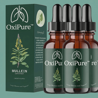 OxiPure™ lungrengörande droppar | Befria dina luftvägar till 95 % på bara 48 timmar