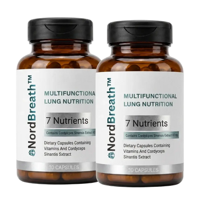 NordBreath™ Kosttillskott för lungorna | Ta bort upp till 93 % av skadliga ämnen från dina lungor naturligt på 5 dagar!