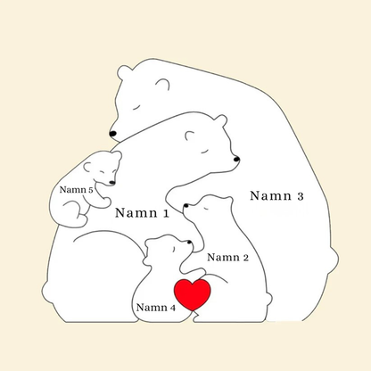Björnfamiljen – Personnamn