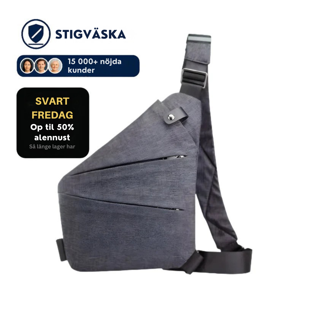 Stigväska™ STÖLDSÄKER SLINGVÄSKA