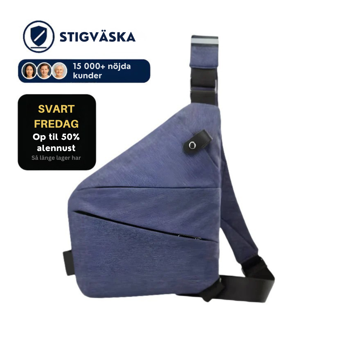 Stigväska™ STÖLDSÄKER SLINGVÄSKA