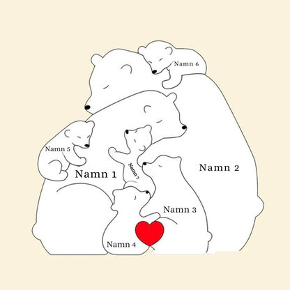 Björnfamiljen – Personnamn