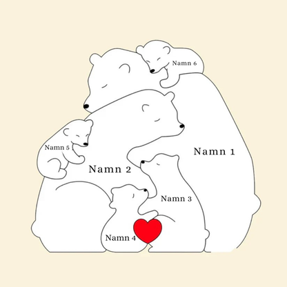 Björnfamiljen – Personnamn