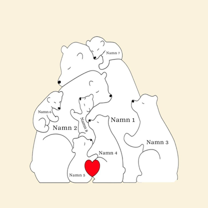 Björnfamiljen – Personnamn