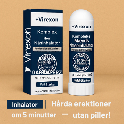 AeroErect™ | Inhalator - Stenhårde erektioner på 5 minutter – utan piller! 1+1 GRATIS!